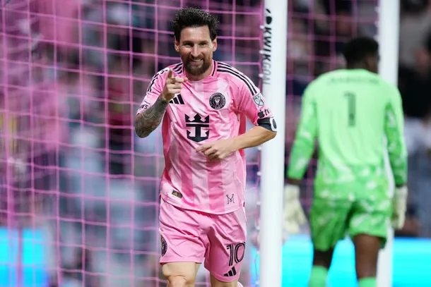 Messi brilló con un doblete en la goleada de Inter Miami a DC United