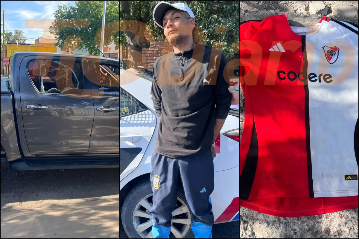 Trabajaba en un techo, vio cómo le reventaban la ventanilla a la camioneta de su hermano y persiguieron al ladrón hasta reducirlo
