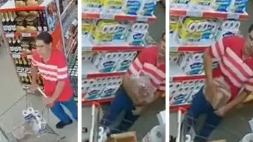 Insólito: intentó robar un costillar de 8 kilos y esconderlo dentro del pantalón