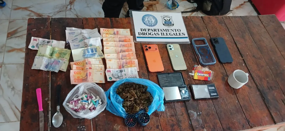 Allanaron dos casas en Ullum y detuvieron a una pareja por venta de drogas