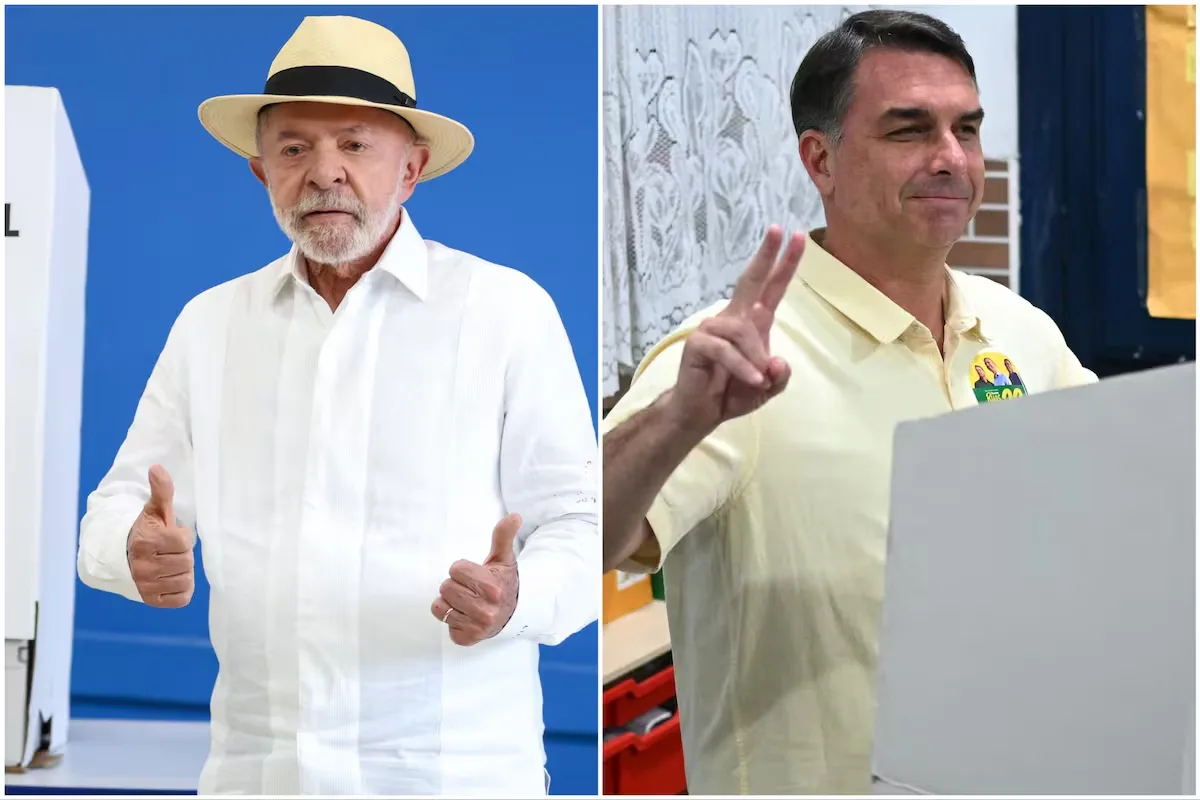 Elecciones en Brasil: Flávio Bolsonaro ganó la primera vuelta pero habrá balotaje con Lula