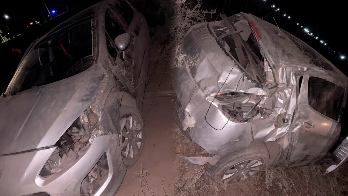Tres menores viajaban en un auto que quedó destrozado tras un violento choque