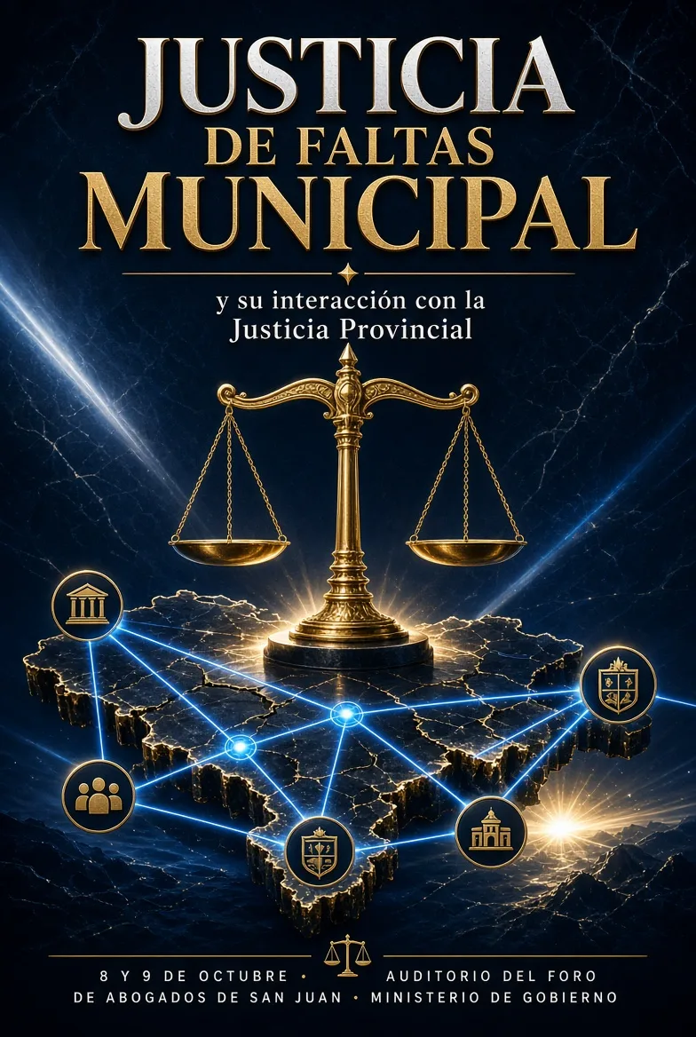 San Juan será sede de una jornada sobre Justicia de Faltas Municipal
