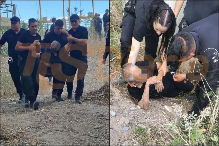 Se arrojó a un canal, la corriente se lo llevaba y la Policía logró sacarlo con vida tras una desesperada persecución